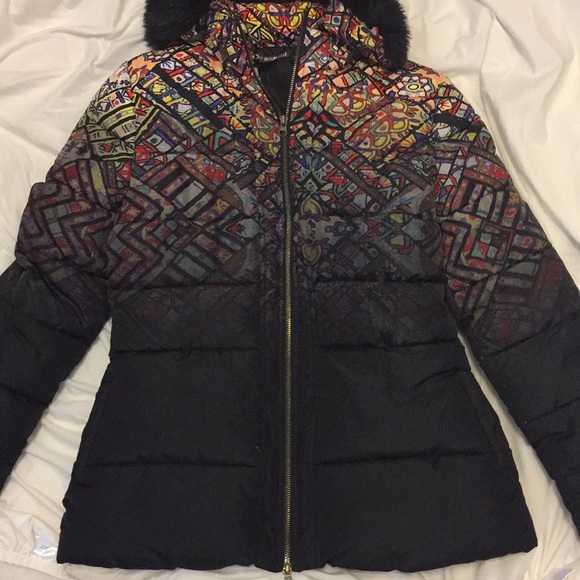 Desigual ski parka jacket size 42 / large - Picture 5 of 7